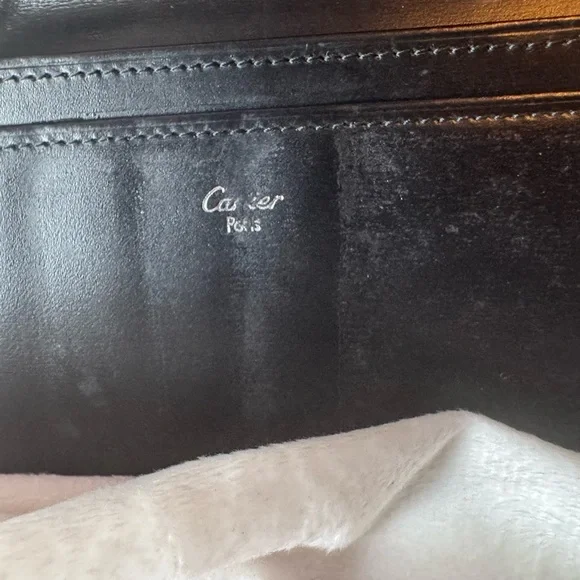 Cartier Pasha Vintage Black Leather Long Wallet - Picture 8 of 13